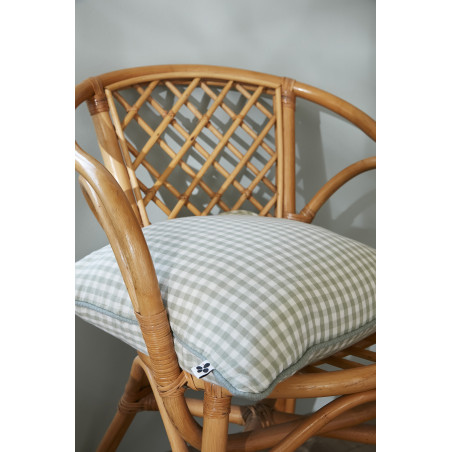 Housse de couette réversible "Vickie" Tissé-teint toutes dimensions "Gaze de Coton" l'Effet Papillon