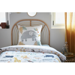 Parure de couette toutes dimensions "Savane" Réversible 100% Coton / 57 Fils/cm²