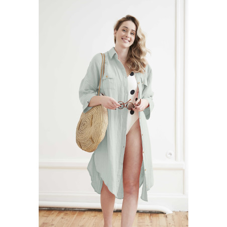 Tunique chemise "Gaïa" Gaze de Coton l'Effet Papillon
