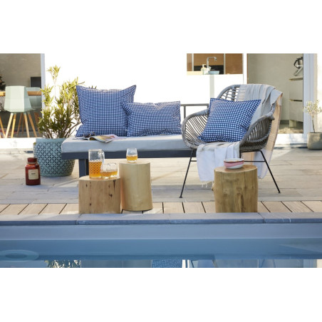 Housse de coussin Tissé teint "Vickie" toutes dimensions "Gaze de Coton" l'Effet Papillon