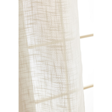 Voilage ajustable + 8 anneaux pince 140 x 270 cm Polyester effet lin "Nia" Le fil d'Ariane