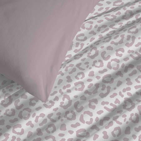 Pack complet housse de couette réversible "Vanessa" 4 pièces pour lit 90 x 190 Diana Blush