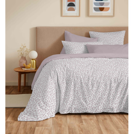 Pack complet housse de couette réversible "Vanessa" 6 pièces pour lit 180 x 200 "King Size" Diana Blush