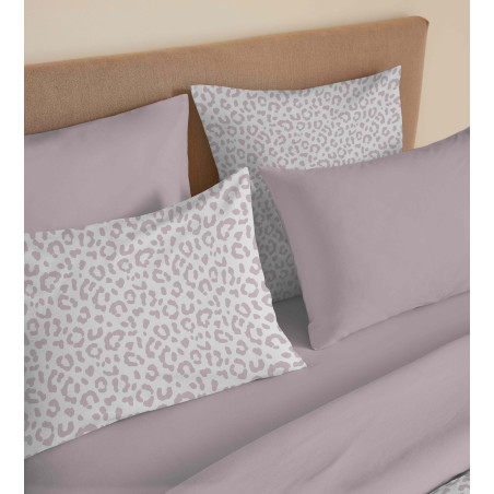 Pack complet housse de couette réversible "Vanessa" 6 pièces pour lit 180 x 200 "King Size" Diana Blush