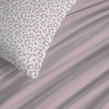Pack complet housse de couette réversible "Vanessa" 6 pièces pour lit 180 x 200 "King Size" Diana Blush