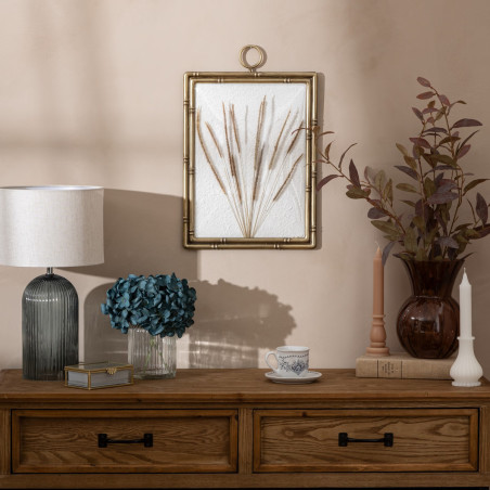 Décoration murale florale en relief avec tiges "Jonas" Atmosphera