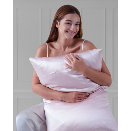 Taie d'oreiller "Silk" Soie de mûrier Coton pur