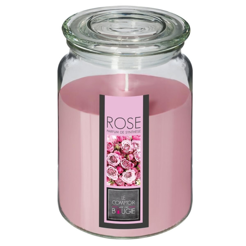 Bougie parfumée avec couvercle "Noé" 510 g pot verre Atmosphera.