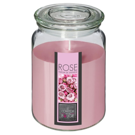 Bougie parfumée avec couvercle "Noé" 510 g pot verre Atmosphera.