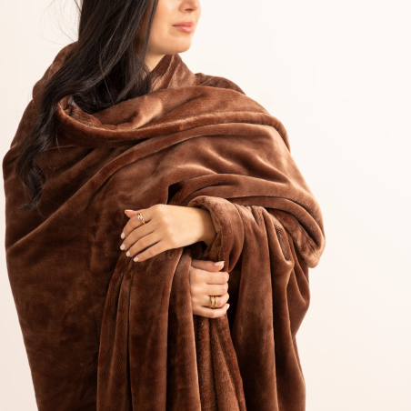 Couverture "Cuddly" 180 x 230 cm flanelle 550 g Atmosphera