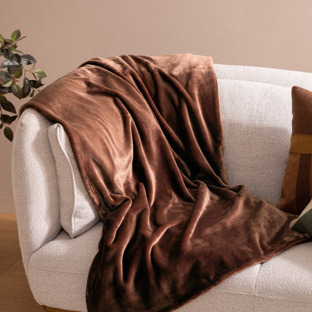 Couverture "Cuddly" 180 x 230 cm flanelle 550 g Atmosphera