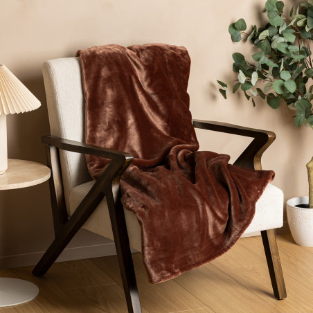 Couverture "Cuddly" 180 x 230 cm flanelle 550 g Atmosphera