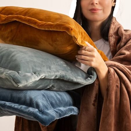 Couverture "Cuddly" 180 x 230 cm flanelle 550 g Atmosphera