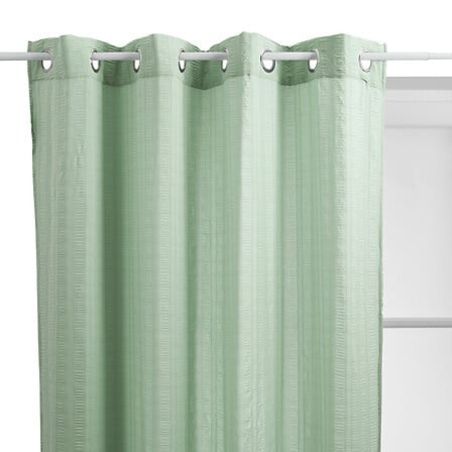 Voilage "Noa" motif rayures plissées tamisant 140 x 240 cm Atmosphera
