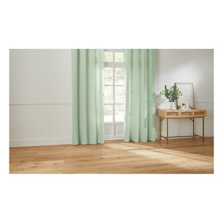 Voilage "Noa" motif rayures plissées tamisant 140 x 240 cm Atmosphera
