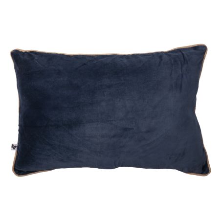 Coussin déhoussable finition galon 40 x 60 cm "César" Velours de Coton l'Effet Papillon