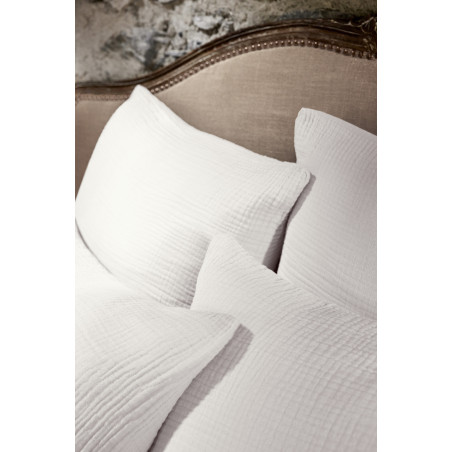 Taie d'oreiller "Ina" toutes dimensions "Quadruple Gaze de Coton" l'Effet Papillon