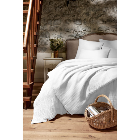 Housse de couette "Ina" toutes dimensions "Quadruple Gaze de Coton" l'Effet Papillon