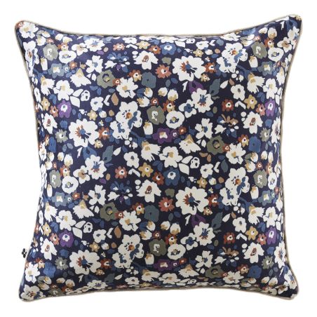 Coussin déhoussable 50 x 50 cm "Coline" Velours imprimé l'Effet Papillon