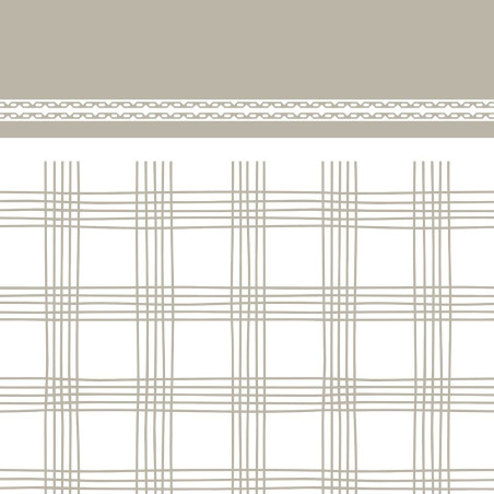 Parure de couette 4 pièces réversible 260 x 240 cm "Floral Taupe" pour lit 160 x 200 cm Coton Pur