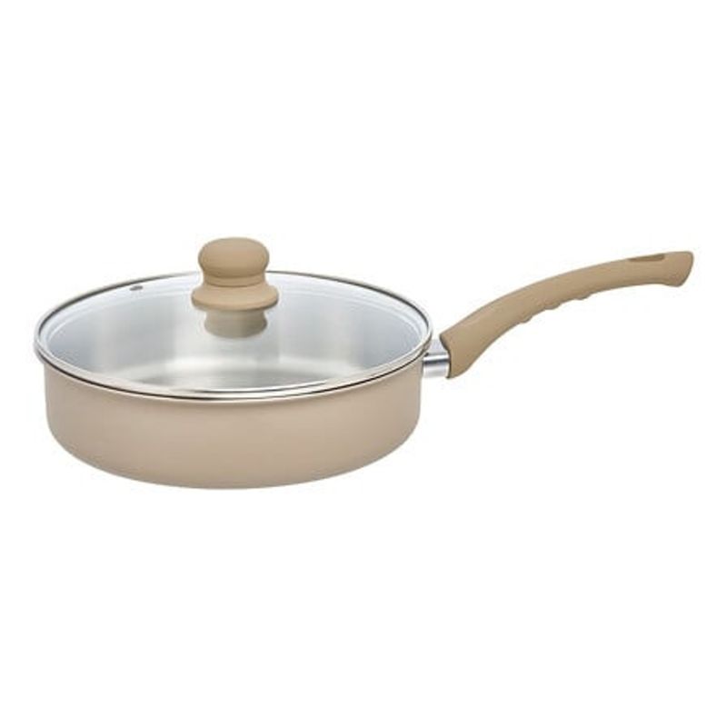 Sauteuse et son couvercle inox et aluminium "Solstice " diamètre 28 cm