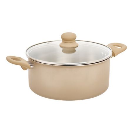 Faitout et son couvercle inox et aluminium "Solstice " diamètre 28 cm