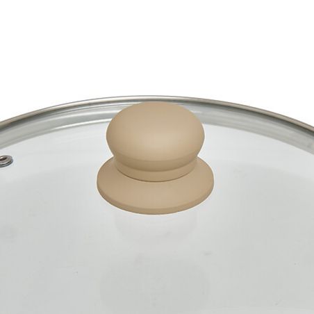 Faitout et son couvercle inox et aluminium "Solstice " diamètre 28 cm