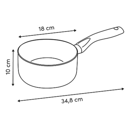 Casserole induction "Néo" aluminium diamètre 18 cm