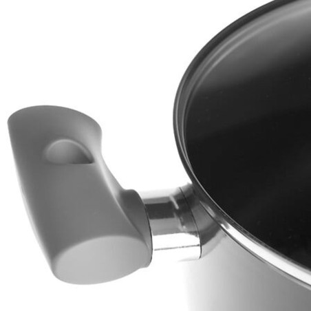 Faitout induction et son couvercle "Néo" aluminium diamètre 24 cm