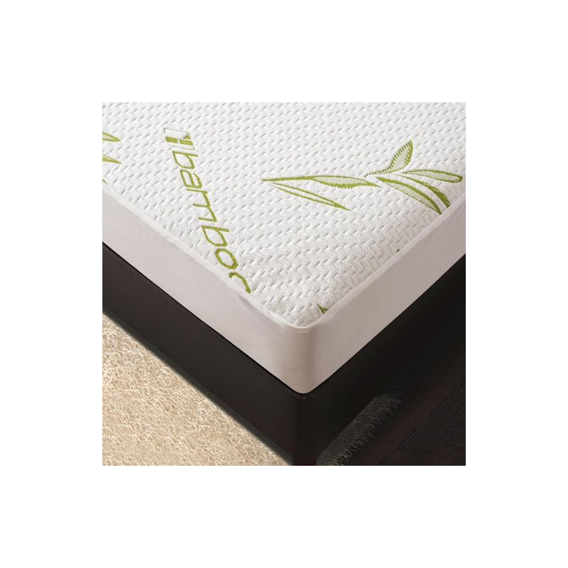Protège matelas "Bambou" imperméable 140 x 200 cm bonnet 35 cm