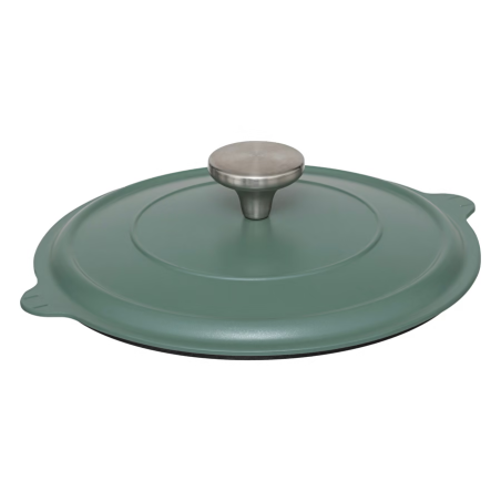 Cocotte avec panier et ustensile 24 cm fonte d'aluminium 4.5 litres Vert Olive