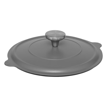 Cocotte avec panier et ustensile 24 cm fonte d'aluminium 4.5 litres Gris