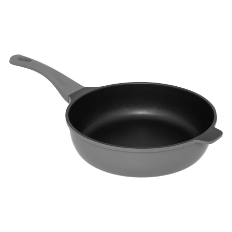 Sauteuse avec panier et ustensile 28 cm fonte d'aluminium Gris