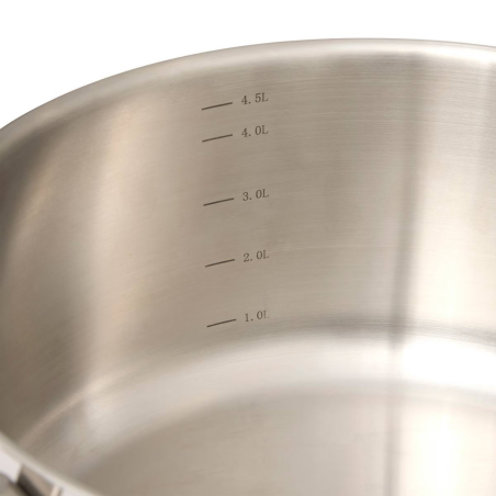 Lot de 2 Faitouts Acier inoxydable "Brillance" cuisson saine 20 cm et 24 cm