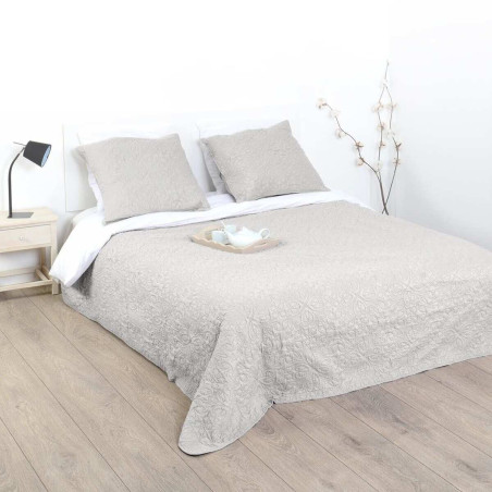 Dessus de lit 260 x 240 cm + 2 Taies 60 x 60 cm "Arabesque" Atmosphera