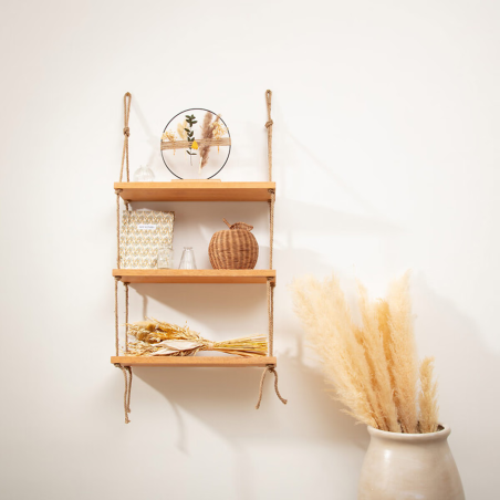 Étagère murale "Blaise" 105 x 60 cm bois Atmosphera