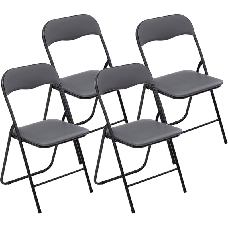 Lot de 4 chaises pliante PVC "Funny" Atmosphera