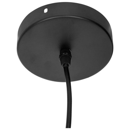 Suspension "Caly" diamètre 75 cm métal filaire noir et naturel Atmosphera