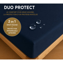 Drap housse "DuoProtect" 90...