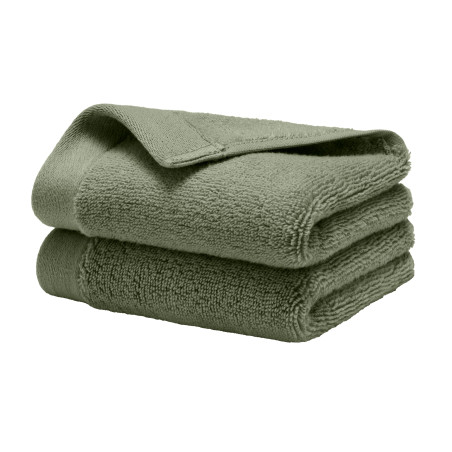 Lot de 2 serviettes invité "Softy" 30 x 50 cm / 100 % coton Zero Twist – 600 g/m²