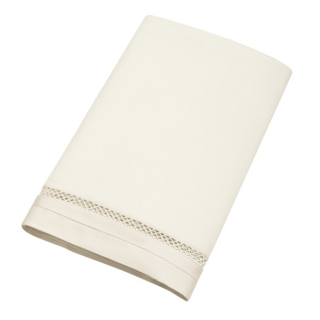 Drap plat "Autrefois" en satin de coton peigné 120 fils/cm² – Jour échelle – 240 x 300 ou 270 x 300 cm