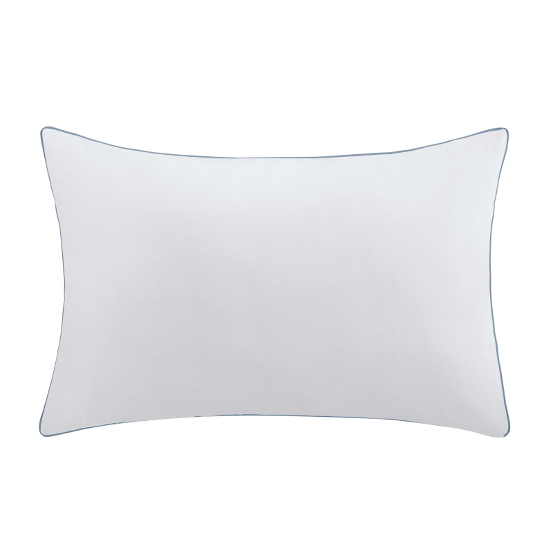 Taie d'oreiller 50 x 70 cm "Solstice" Percale de coton peigné Finition Passepoil