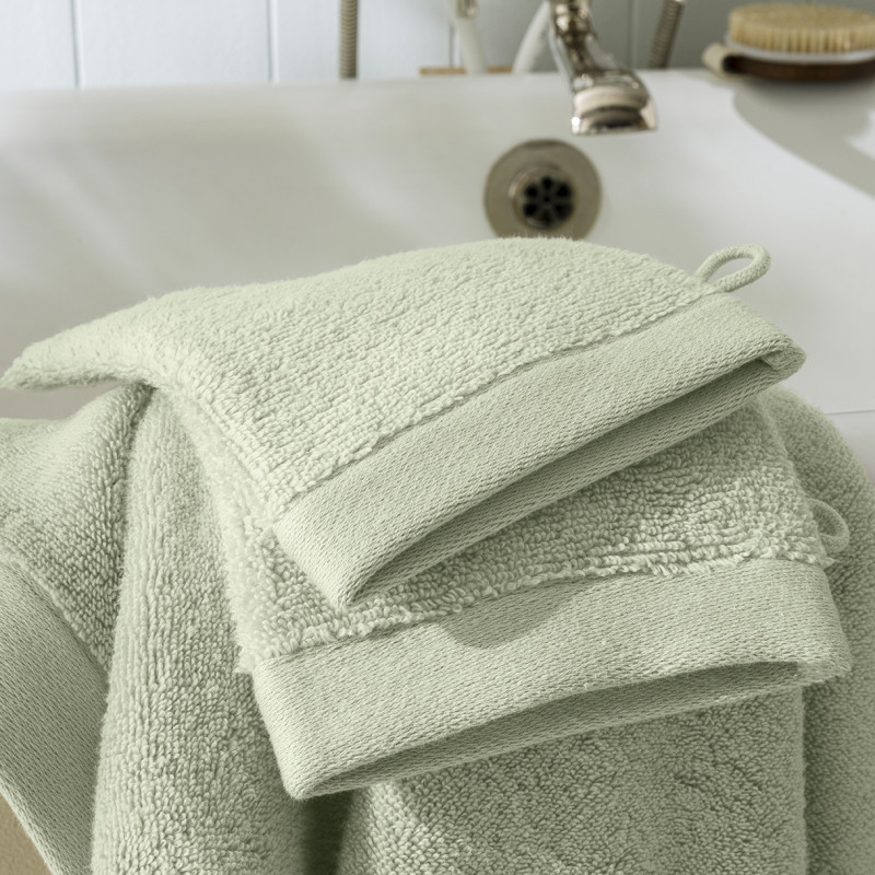 Lot de 2 gants de toilette "Softy" 15 x 21 cm / 100 % coton Zero Twist – 600 g/m²