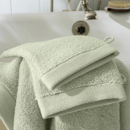 Lot de 2 gants de toilette "Softy" 15 x 21 cm / 100 % coton Zero Twist – 600 g/m²