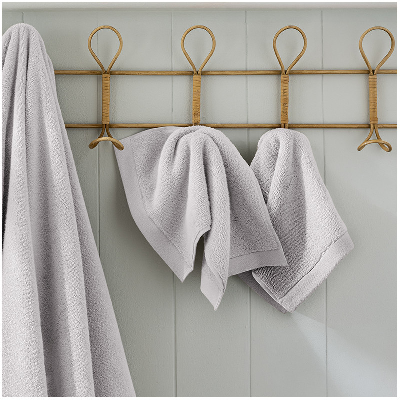 Lot de 2 serviettes invité "Softy" 30 x 50 cm / 100 % coton Zero Twist – 600 g/m²