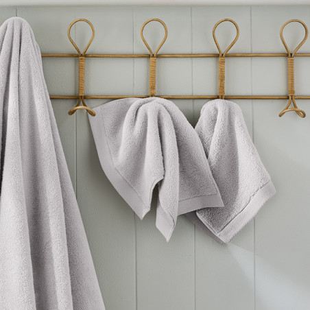 Lot de 2 serviettes invité "Softy" 30 x 50 cm / 100 % coton Zero Twist – 600 g/m²