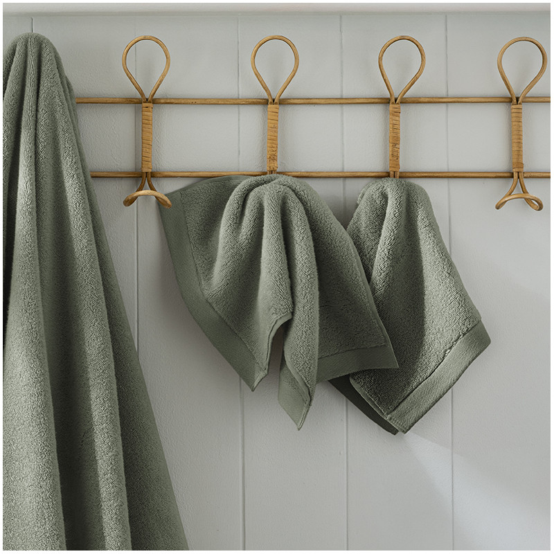 Lot de 2 serviettes invité "Softy" 30 x 50 cm / 100 % coton Zero Twist – 600 g/m²