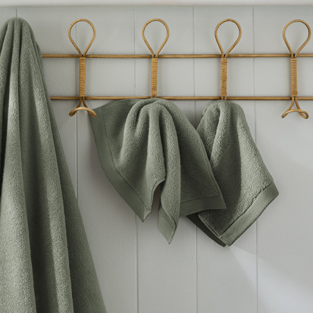 Lot de 2 serviettes invité "Softy" 30 x 50 cm / 100 % coton Zero Twist – 600 g/m²