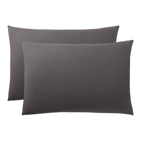 Lot de 2 taies d'oreiller "DuoProtect" avec technologie imperméable intégrée