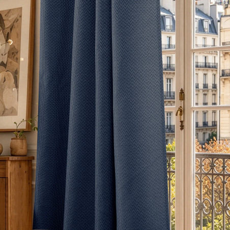 Rideau à œillets 140 x 240 cm "Victoria" fils teints jacquard